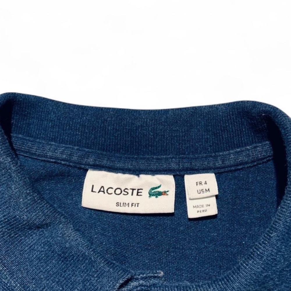 Lacoste Men’s Polo Shirt Navy Blue - Picture 4 of 5